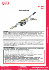 BGS technic 3482 Instruction Manual