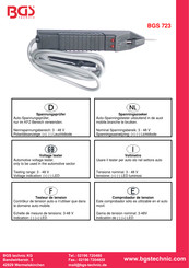 Bgs Technic 723 Manual Del Usuario
