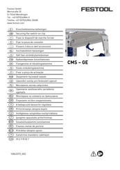 Festool CMS-GE Manual Del Usuario