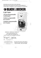 Black and Decker Cafe Noi DCM1400B Manual Del Usuario