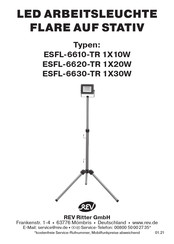 REV ESFL-6620-TR 1X20W Instrucciones De Montaje Y Funcionamiento