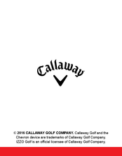 Callaway MICRO Manual Del Usuario