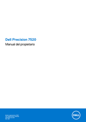 Dell Precision 7520 Manual Del Propietário