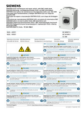 Siemens SENTRON 3LD2-5VD21 Serie Instructivo