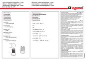 Legrand 0 413 50 Manual Del Usuario