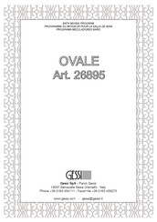 Gessi OVALE 26895 Manual Del Usuario