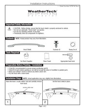 Weathertech Easy-On Instrucciones De Instalación