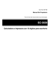 RadioShack EC-3029 Manual Del Propietário