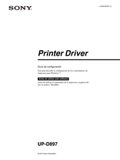 Sony UP-D897 Guía De Configuración