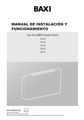 Baxi IQF60 Manual De Instrucciones