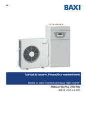 Baxi Platinum BC iPlus V200 R32 Manual Del Usuario