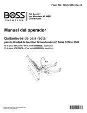 Boss Snowplow STB13567B Manual Del Operador