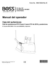 Boss Snowplow MSC12060 Manual Del Operador