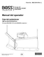 Boss Snowplow MSC13625 Manual Del Operador