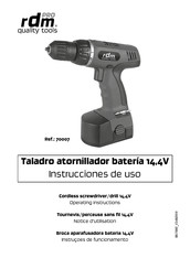 RDM 70007 Instrucciones De Uso