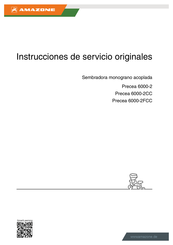 Amazone Precea 6000-2CC Instrucciones De Servicio Originales