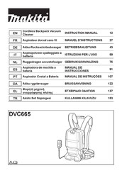 Makita DVC665 Manual De Instrucciones