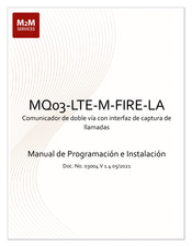 M2M MQ03-LTE-M-FIRE-LA Manual De Programación E Instalación