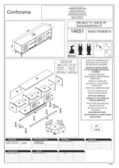 CONFORAMA 14651 Instrucciones De Montaje