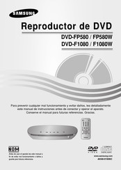 Samsung DVD-FP580 Manual Del Usuario