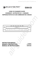 Element Electronics E500-CD Manual De Instrucciones