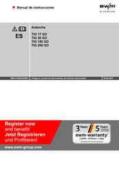 EWM TIG 17 GD Manual De Instrucciones