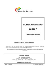 Kremlin Rexson FLOWMAX 20-220 F Instrucciones De Montaje