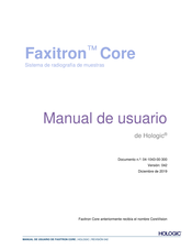 Hologic Faxitron Core Manual Del Usuario