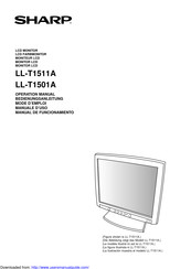 Sharp LL-T1511A Manual De Funcionamiento