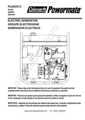 Coleman Powermate PL0525312 Guia De Inicio Rapido