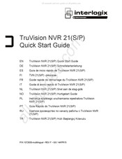 Interlogix TruVision NVR 21 S Guia De Inicio Rapido