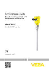 Vega VEGACAL 63 Instrucciones De Servicio