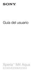 Sony Xperia M4 Aqua E2303 Guia Del Usuario