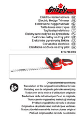 Grizzly Tools EHS 750-69 D Traducción Del Manual De Instrucciones Original