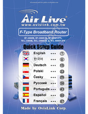 Ovislink AirLive WL-8000VPN Guia De Inicio Rapido