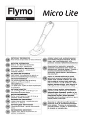 Electrolux Flymo Micro Lite Información Importante