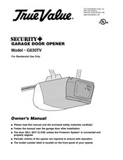 True Value Security+ G630TV Manual Del Usuario