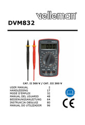 Velleman DVM832 Manual Del Usuario