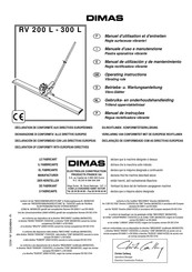 Dimas RV 200 L Manual De Utilización Y De Mantenimiento