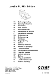 Olymp LavaSit PURE Instrucciones De Servicio