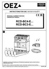 OEZ RCD-BC4-EF16 Instrucciones De Uso