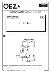 OEZ RC-LT-X024-RCD Instrucciones De Uso