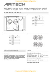 Aritech IU2050C Hoja De Instalación