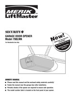 LiftMaster MERIK SECURITY+ 790LMK Manual Del Propietário