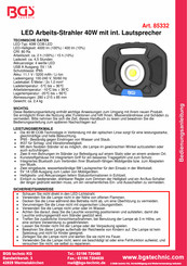 BGS technic 85332 Manual De Instrucciones