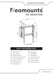 NewStar LED-VW2500BLACK1 Manual De Instrucciones