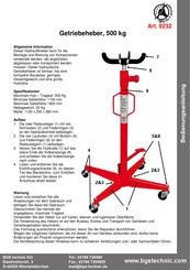 BGS technic 9232 Manual De Instrucciones