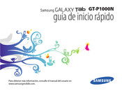 Samsung Galaxy Tab GT-P1000N Guia De Inicio Rapido