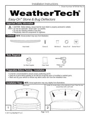 WeatherTech WTBF68 Instrucciones De Instalación