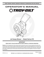 Troy-Bilt 670 Serie Manual Del Operador